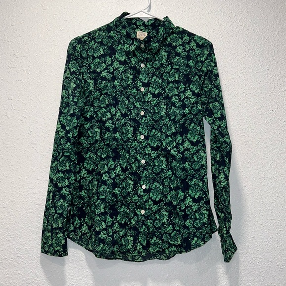 J Crew Factory the perfect shirt cotton button down - Picture 1 of 8